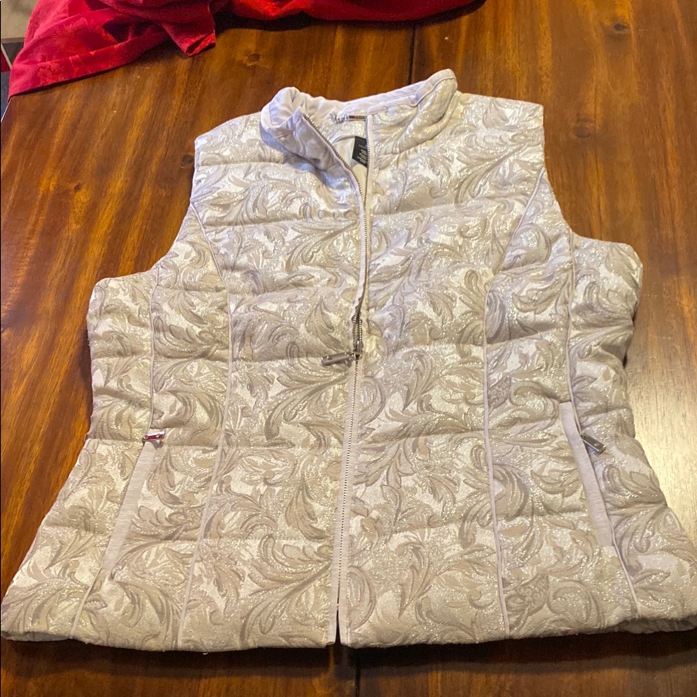White House Black Market Paisley Vest